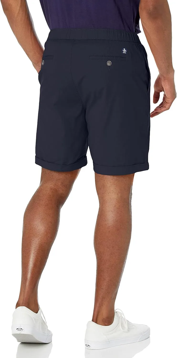 Original Penguin Men's Linen Drawstring Shorts
