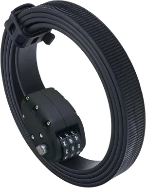 OTTOLOCK Cinch Lock - Lightweight Anti Theft Compact Combination Bike Lock, Ideal for Quick Stops, Bicycle Accessories, Stealth Black, 60 Inch