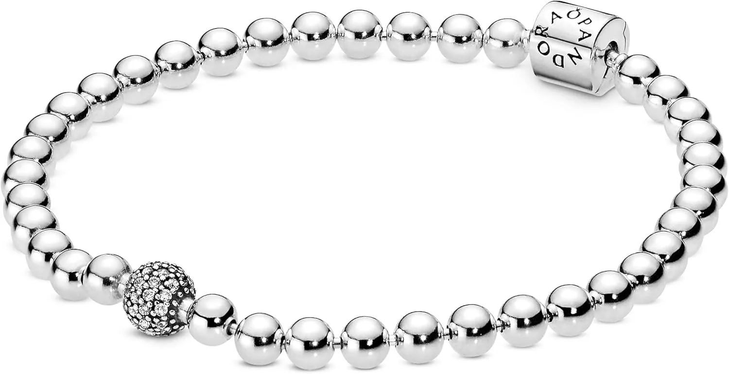 PANDORA Beads & Pavé Bracelet - Bracelet for Women - Gift for Her - With Gift Box