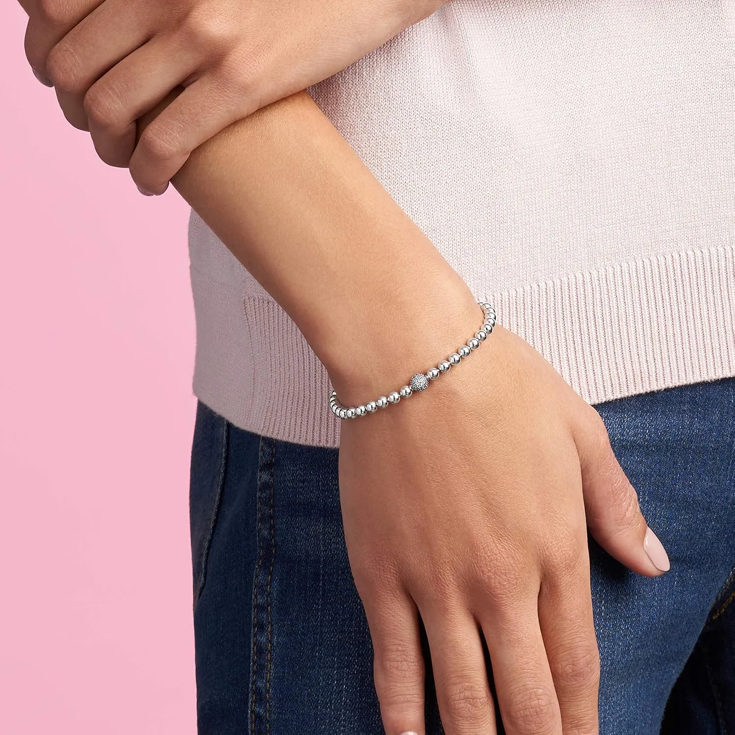 PANDORA Beads & Pavé Bracelet - Bracelet for Women - Gift for Her - With Gift Box
