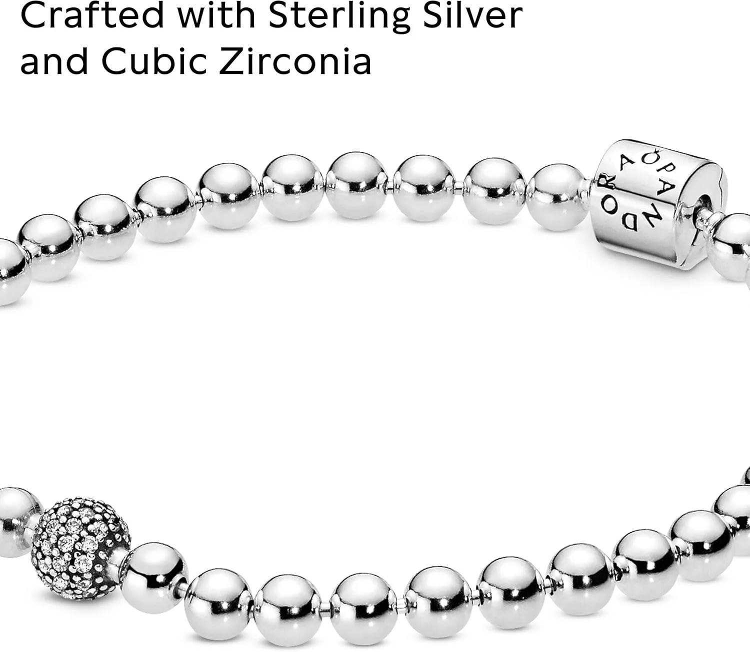PANDORA Beads & Pavé Bracelet - Bracelet for Women - Gift for Her - With Gift Box