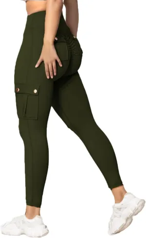 Pants for Women Butt Lifting Workout Leggings Tummy Control Yoga Pants with Pocket Workout Yoga Trousers 2025