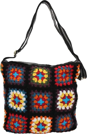 Patchwork Granny Square Shoulder Bag