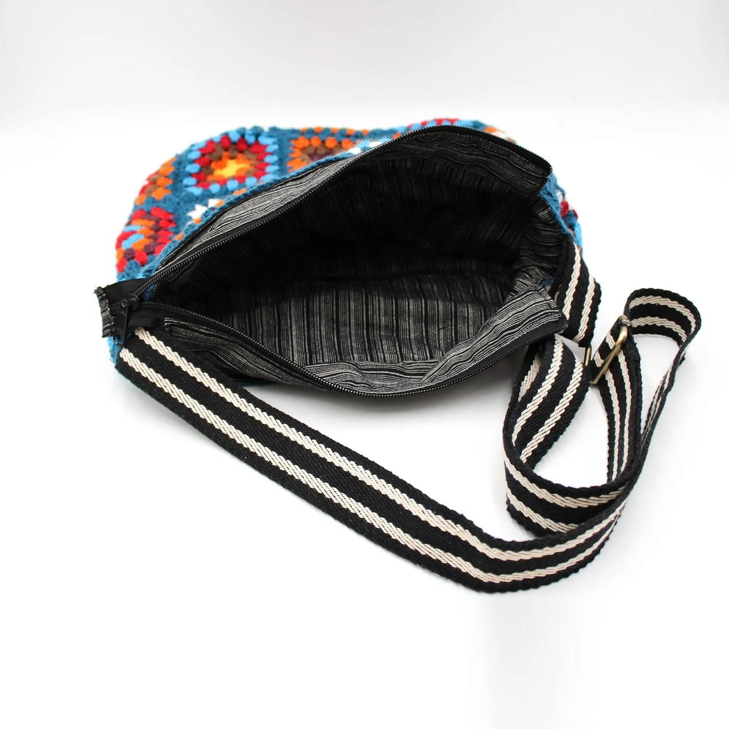 Patchwork Granny Square Shoulder Bag