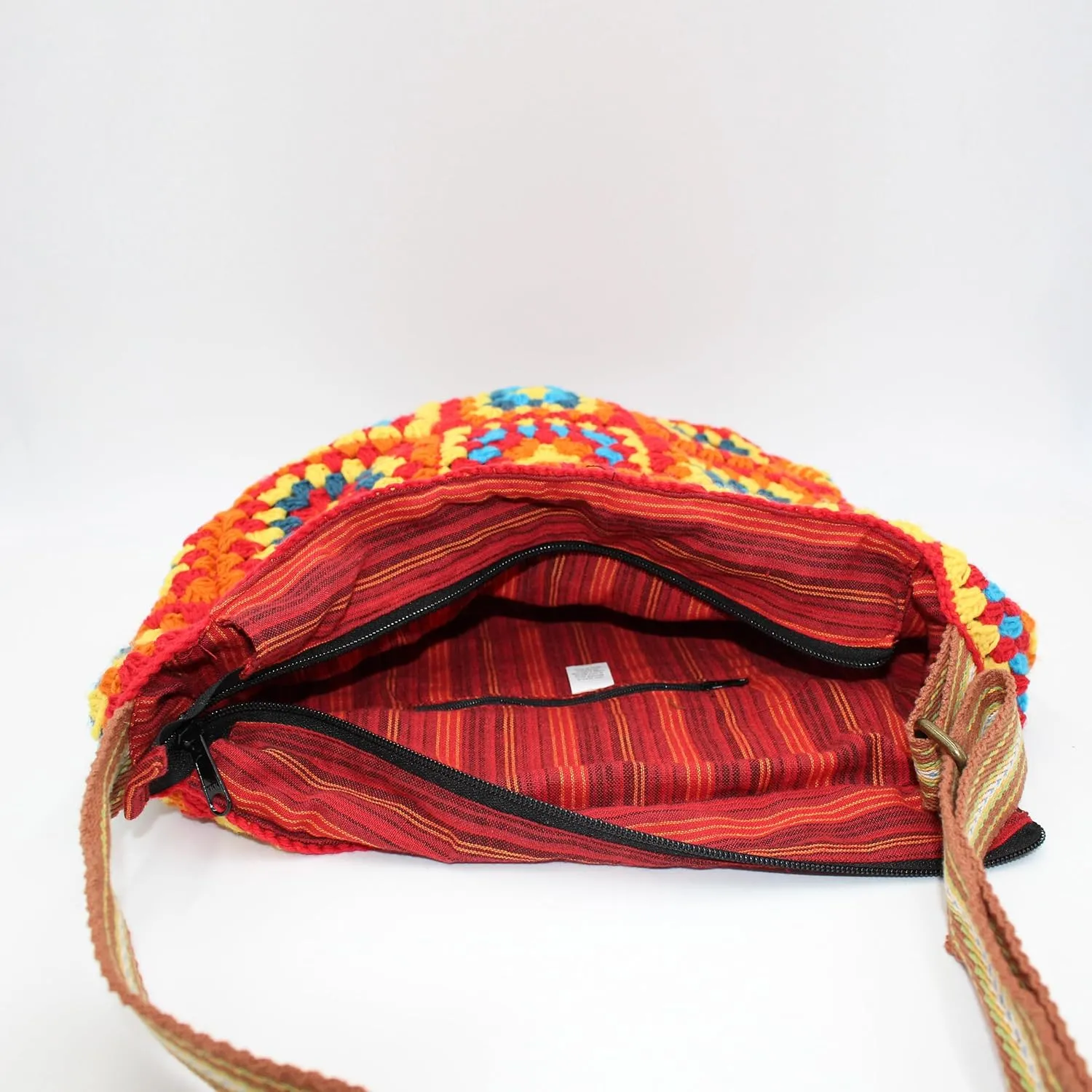Patchwork Granny Square Shoulder Bag