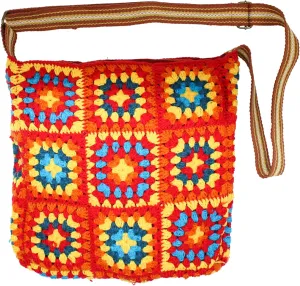 Patchwork Granny Square Shoulder Bag