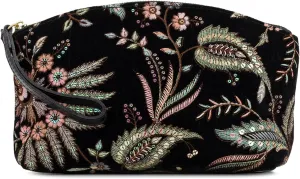 Patricia Nash Women's Aritzo Cosmetic Bag, Black, Small