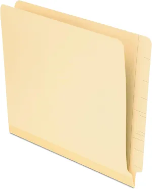 Pendaflex Reinforced Manila End-Tab Folders, Letter Size, Straight Cut, 100/BX (11035)
