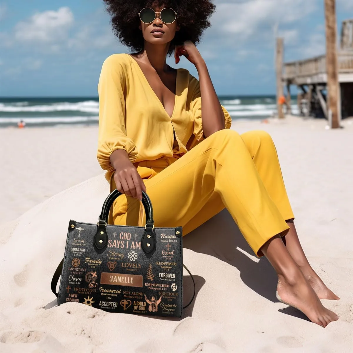 Personalized Leather Handbag For Black Women