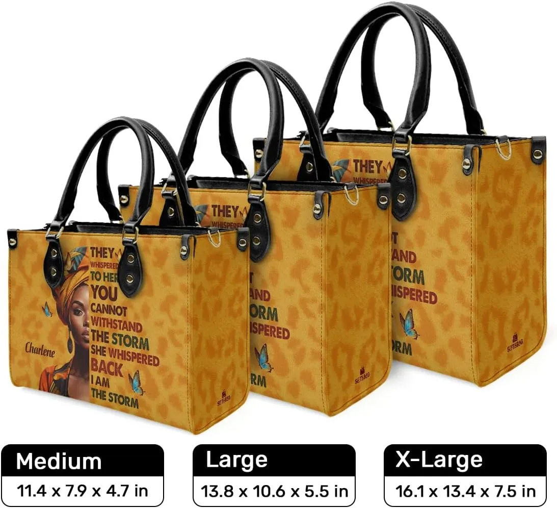 Personalized Leather Handbag For Black Women