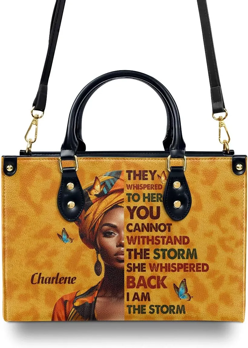 Personalized Leather Handbag For Black Women