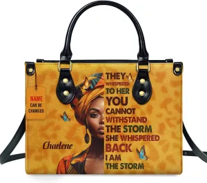Personalized Leather Handbag For Black Women