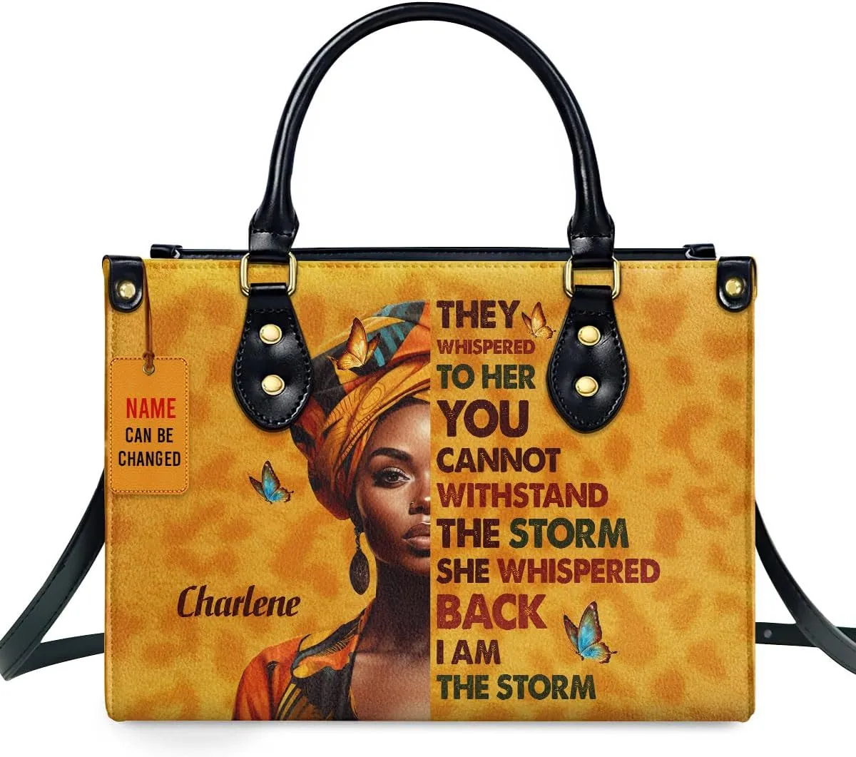 Personalized Leather Handbag For Black Women