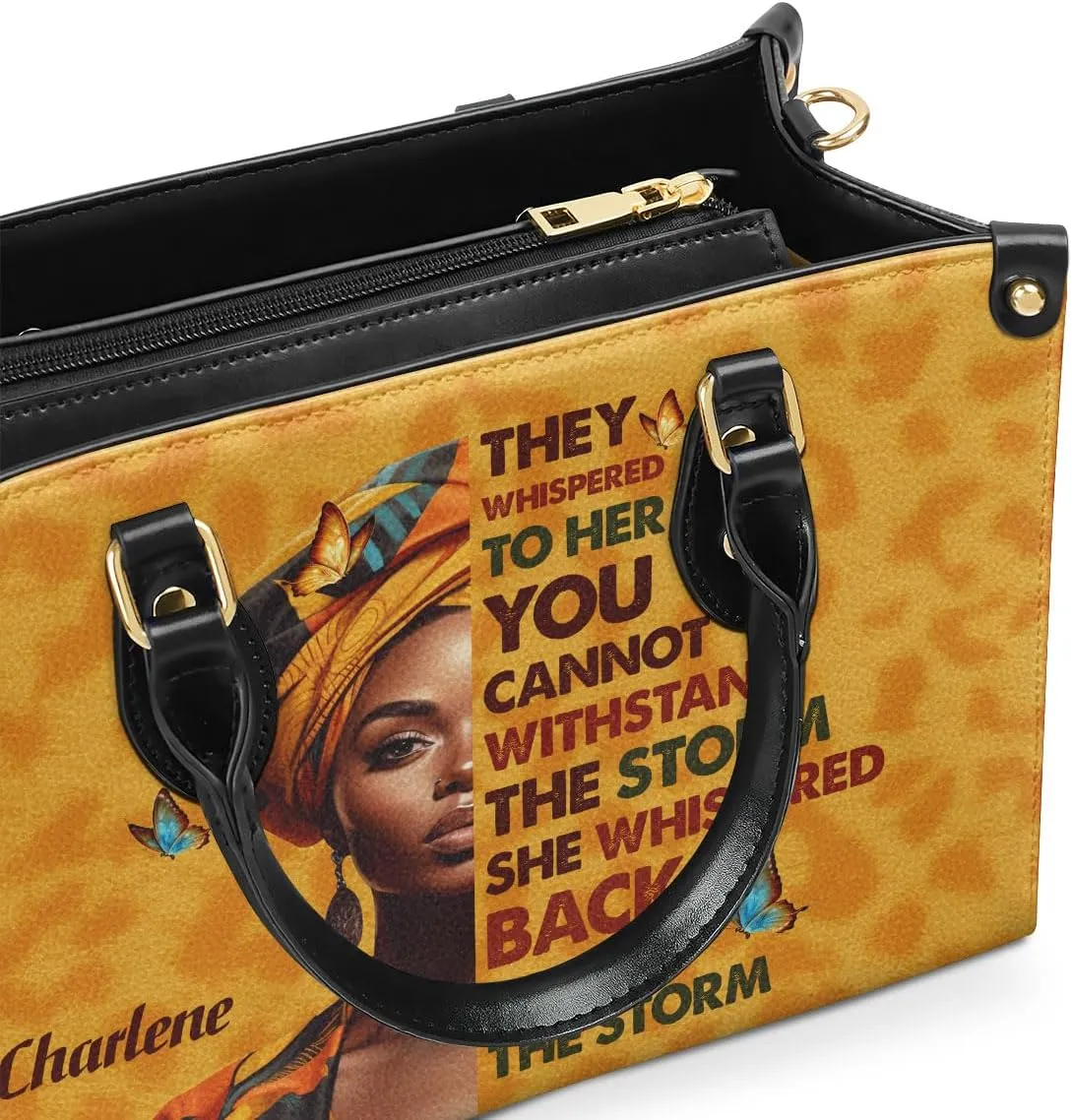 Personalized Leather Handbag For Black Women