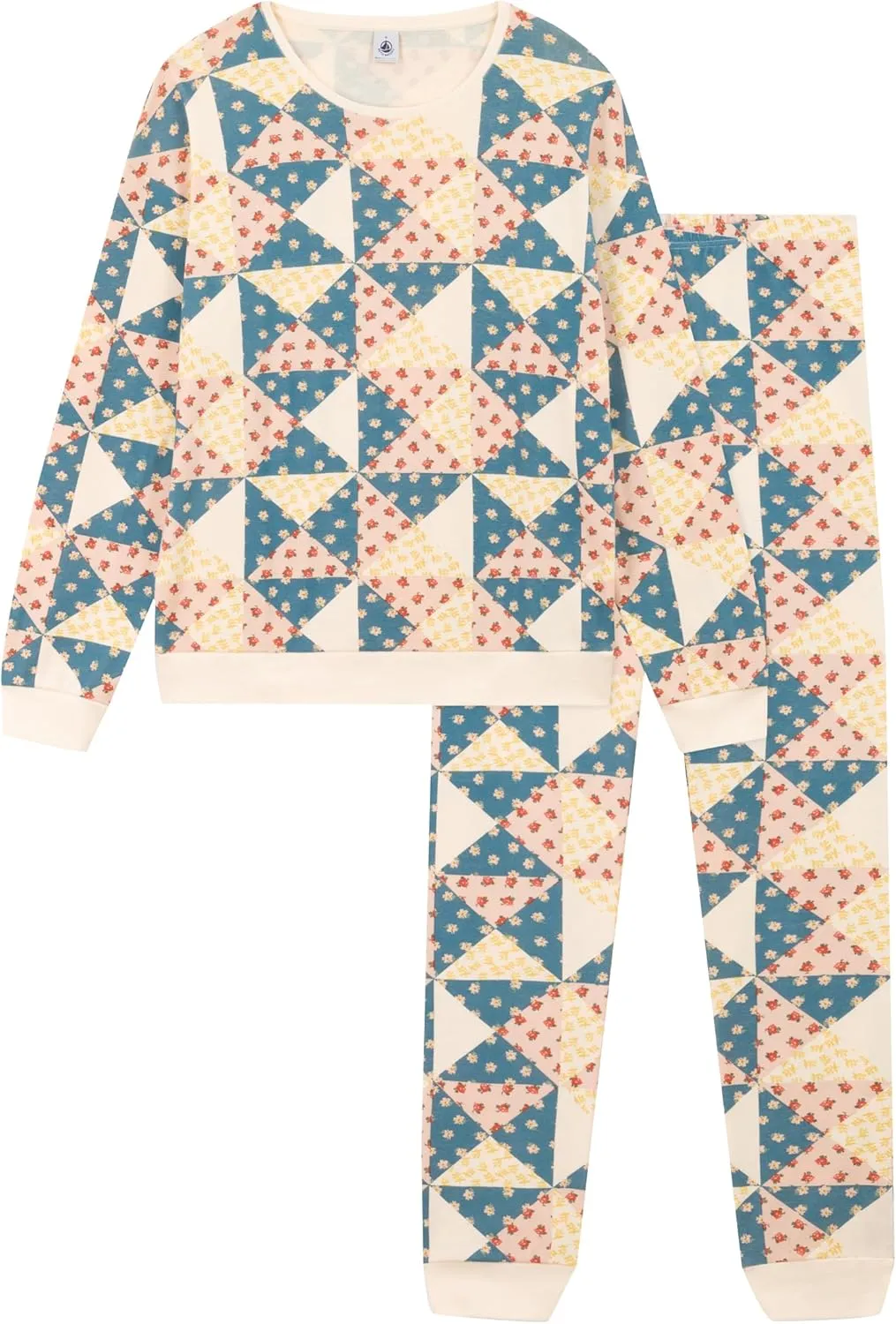 Petit Bateau Women's Patchwork Cotton Pyjamas SIZES XXS-XL