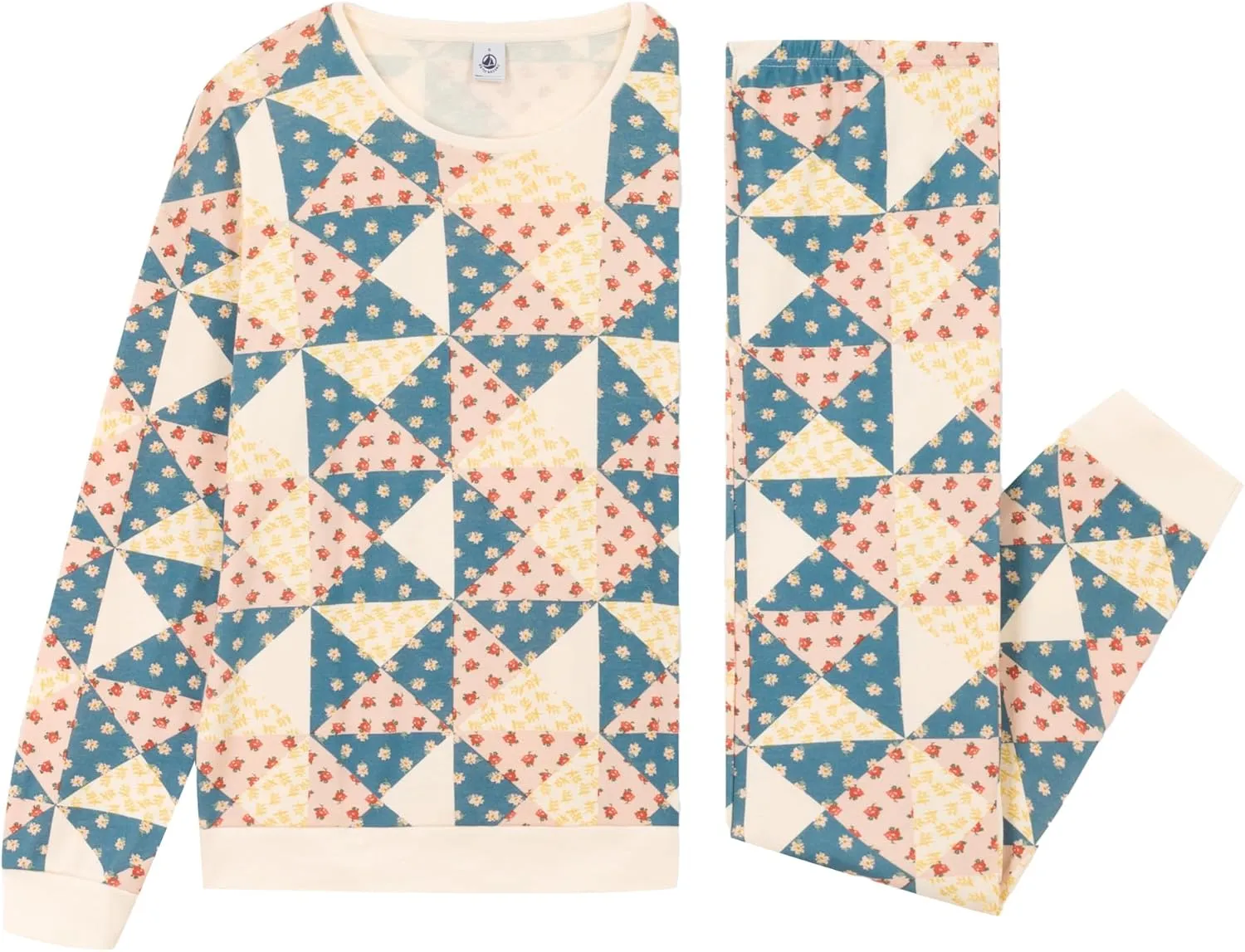 Petit Bateau Women's Patchwork Cotton Pyjamas SIZES XXS-XL