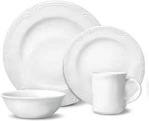Pfaltzgraff Filigree 16 Piece Dinnerware Set, Service for 4