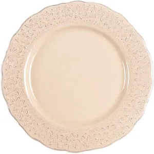 Pier 1 Lacey Cream Dinner Plate