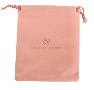 Pink Velvet Gift pouch for sterling silver jewellery 125 x 150 mm
