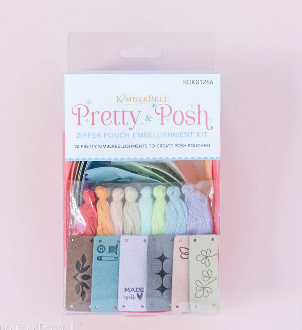 Pretty & Posh Zipper Pouches Embellishment Kit