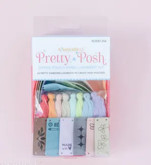 Pretty & Posh Zipper Pouches Embellishment Kit