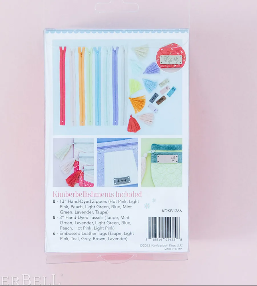 Pretty & Posh Zipper Pouches Embellishment Kit
