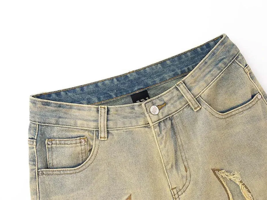 Primitive Edge Distressed Raw Denim