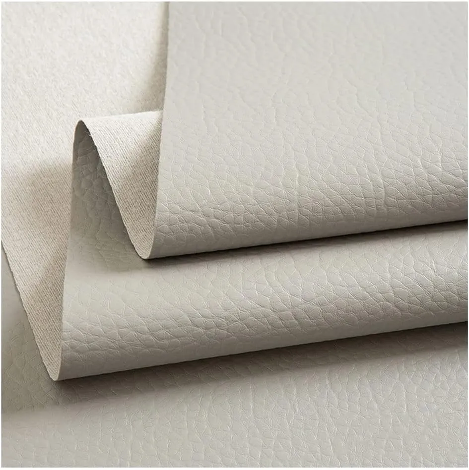 PU Fabric Leather 140 X 100 cm, Leatherette Faux Leather Upholstery Crafts DIY Sewings Sofa Handbag Car Seat Hair Bows Decorations # Colour: Green(Silver Grey,1.4X3m)