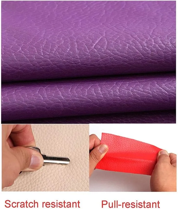PU Fabric Leather 140 X 100 cm, Leatherette Faux Leather Upholstery Crafts DIY Sewings Sofa Handbag Car Seat Hair Bows Decorations # Colour: Green(Silver Grey,1.4X3m)