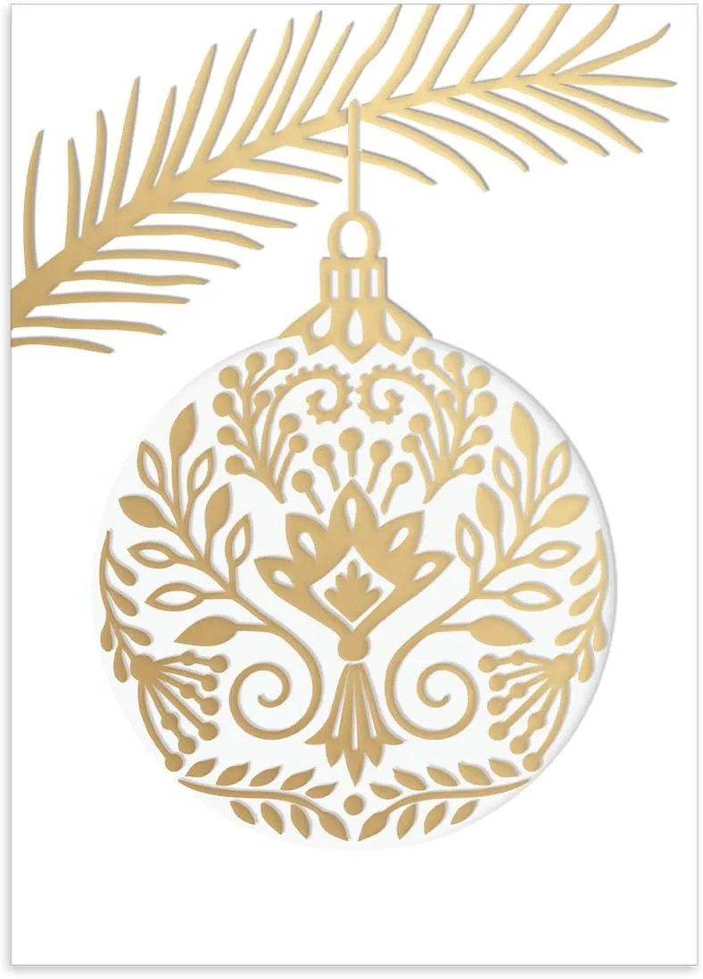 Punch Studio Merry Little Christmas Boxed Holiday Cards Set of 12 (50562)