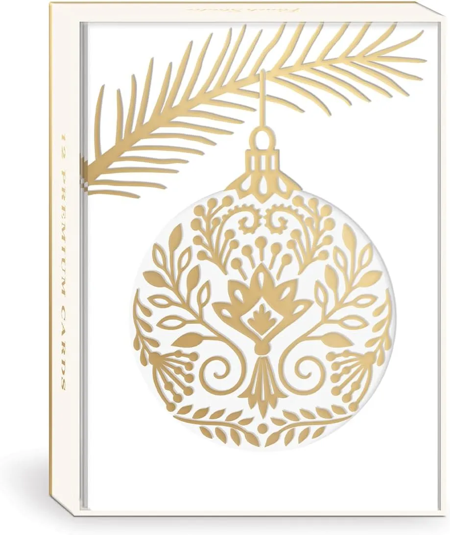 Punch Studio Merry Little Christmas Boxed Holiday Cards Set of 12 (50562)