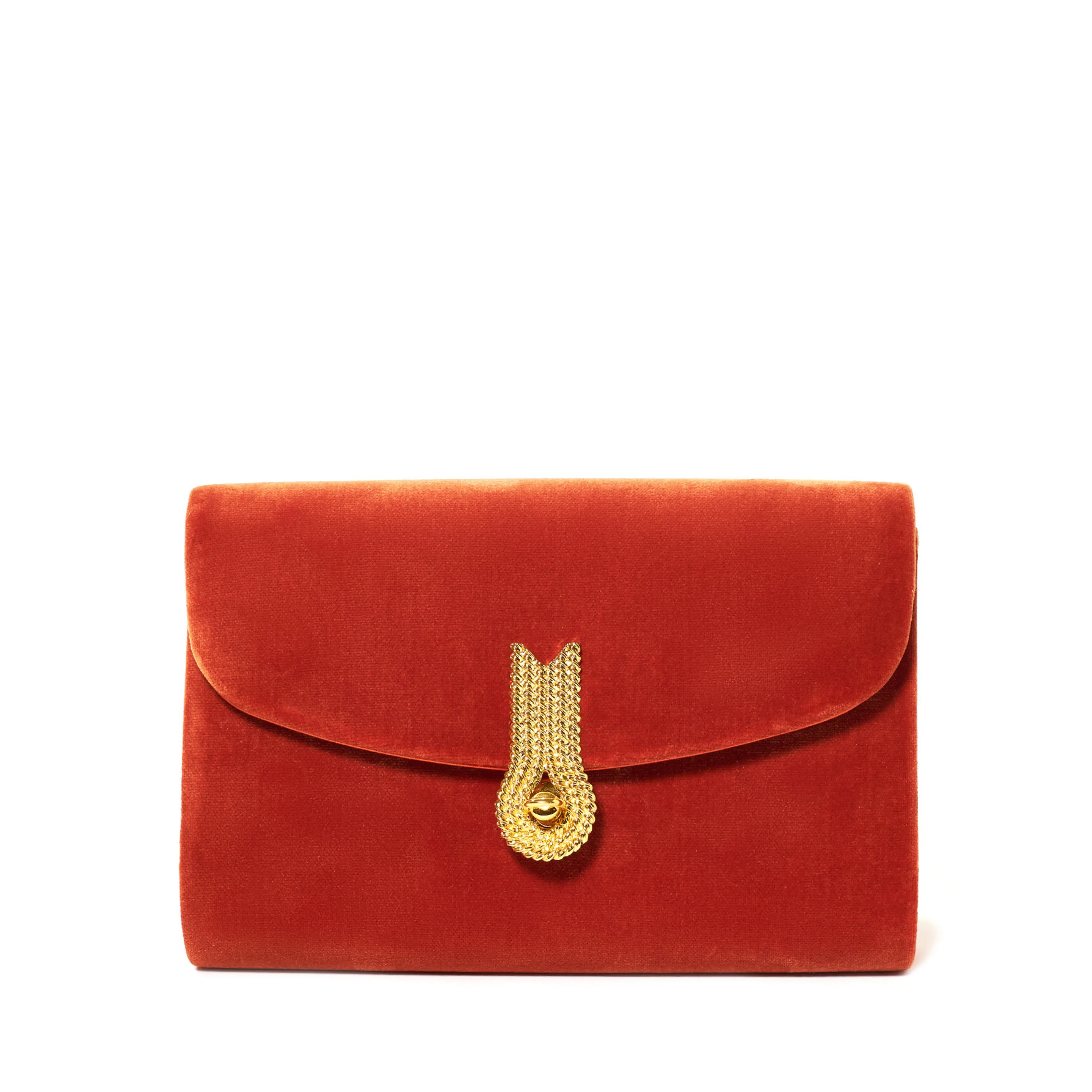QUEEN MID VELVET ORANGE