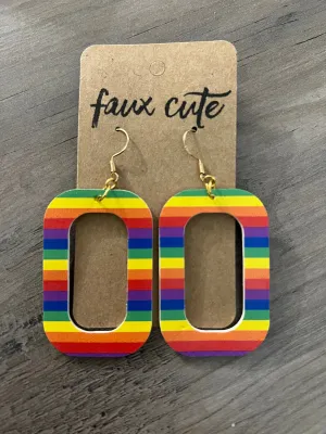 Rainbow earrings
