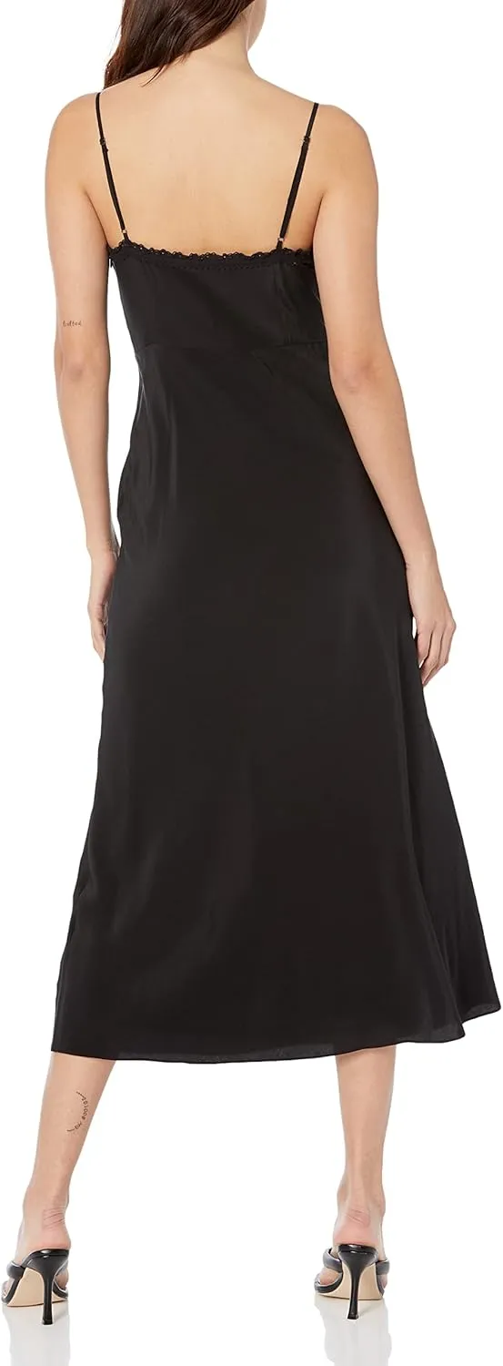 Rebecca Taylor Women's Patchwork Lace Sleeveless Silk Dress