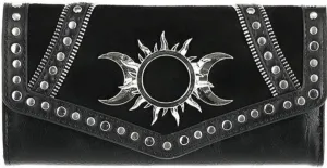 Restyle Triple Goddess Gothic Wicca Faux Suede & PU Leather Wallet