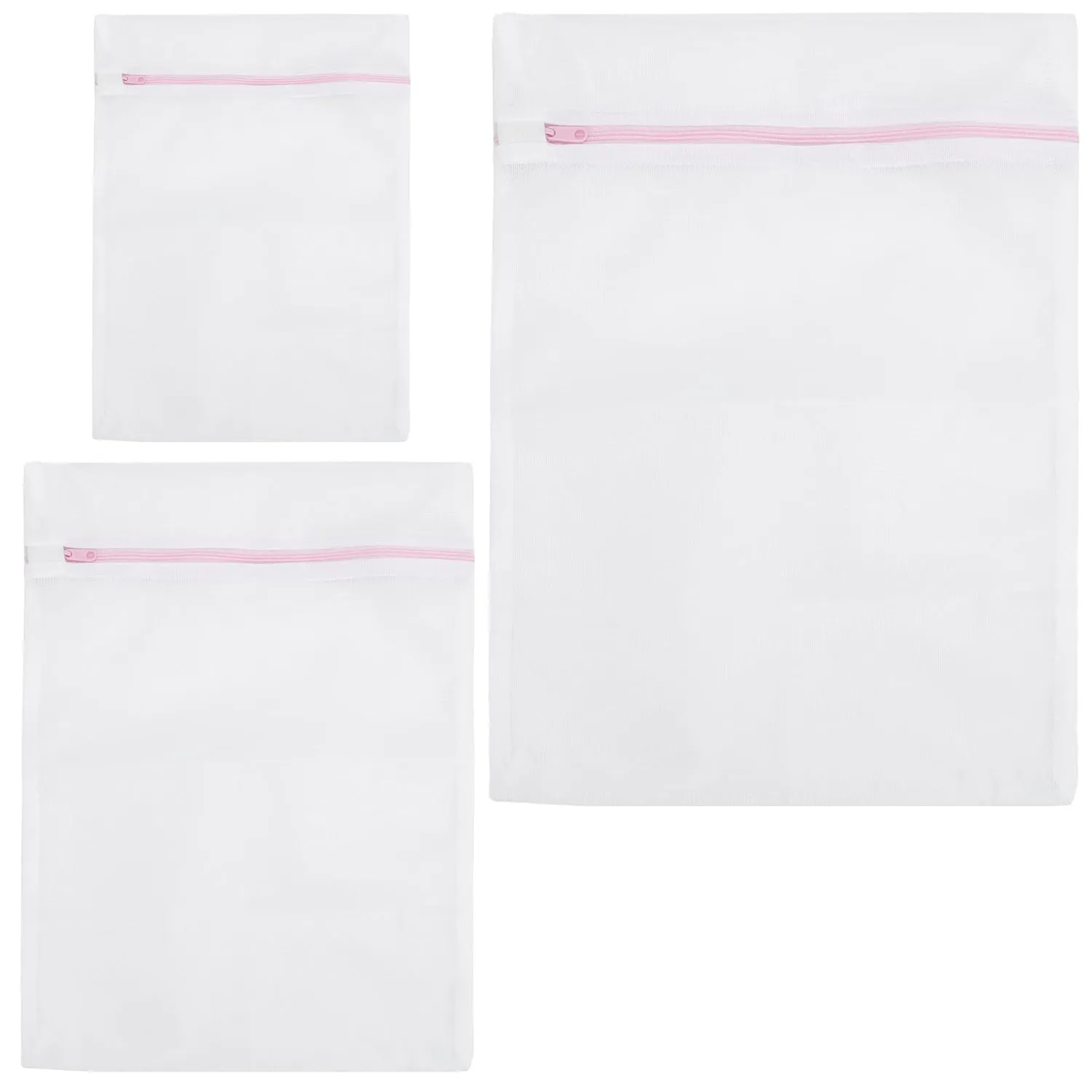 Reusable and Durable Zip Mesh Laundry Bag 3 Different Size (3 Pcs Set)