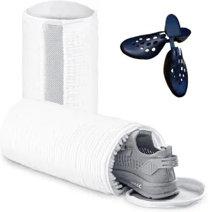 Reusable Shoe Washing Machine Bag,360° Wrap-Around Cleaning Versatile Laundry Shoe Bag for Washer and Dryer