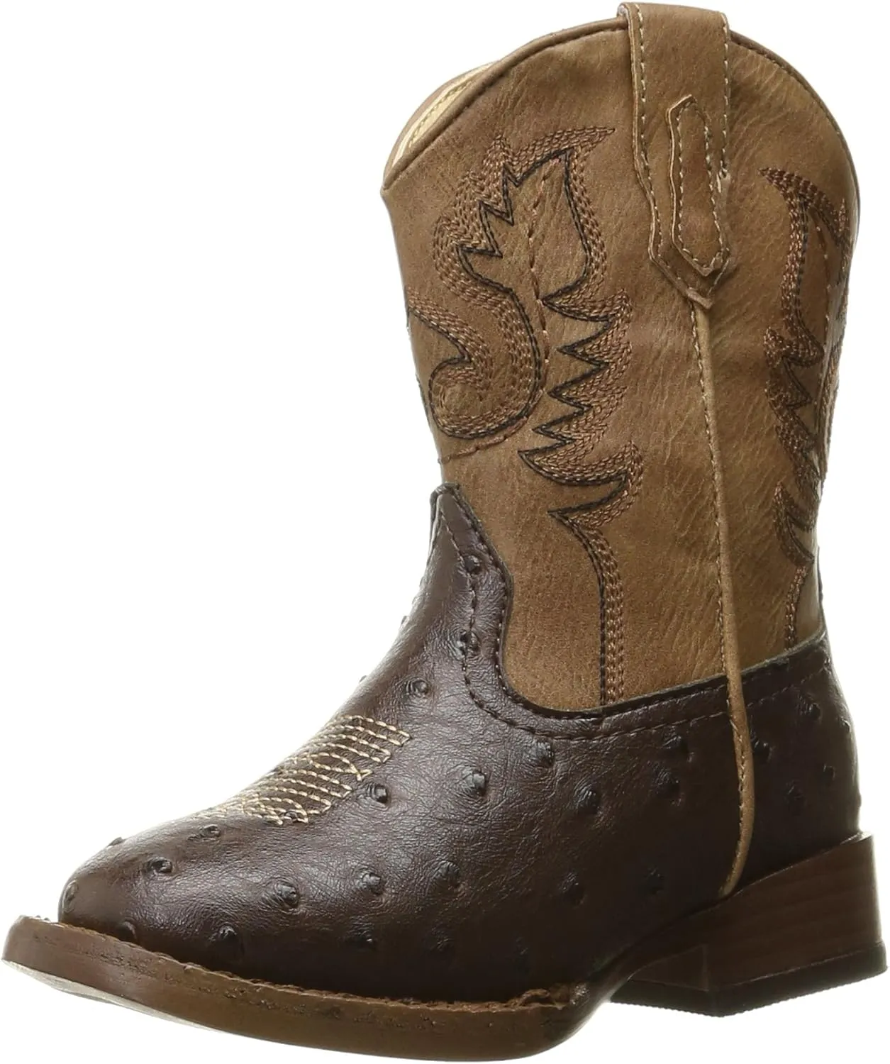 Roper Toddlers Cowboy Cool Boot, Brown, 7