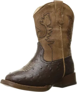 Roper Toddlers Cowboy Cool Boot, Brown, 7