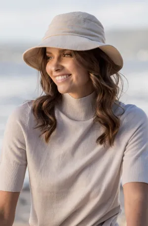 Rosie Linen Bucket - Natural