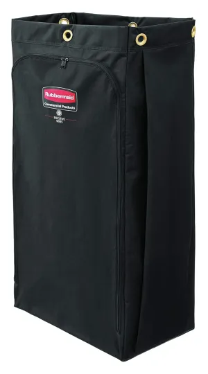 Rubbermaid Commercial Executive Series Canvas Bag, 30-Gallon, Black, FG9T8100BLA