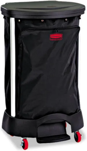 Rubbermaid Commercial Products Premium Linen Hamper/Laundry Bag, Front Zip Access, 30 Gal, Black, for Hospitals/Medical Labs/Commercial Facilities