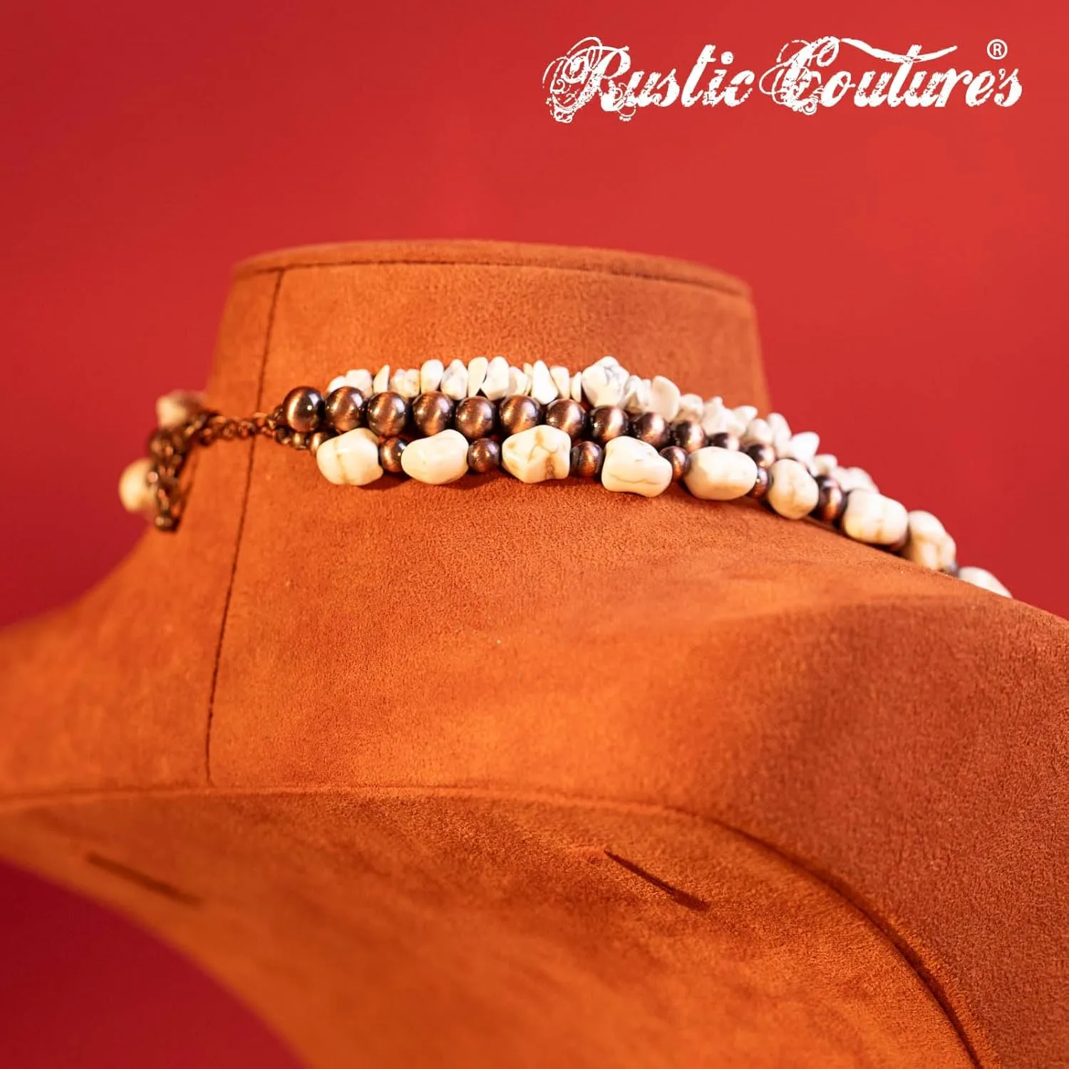 Rustic Couture's Western Jewelry Set for Women Cowgirl Vintage Western Necklace Earring