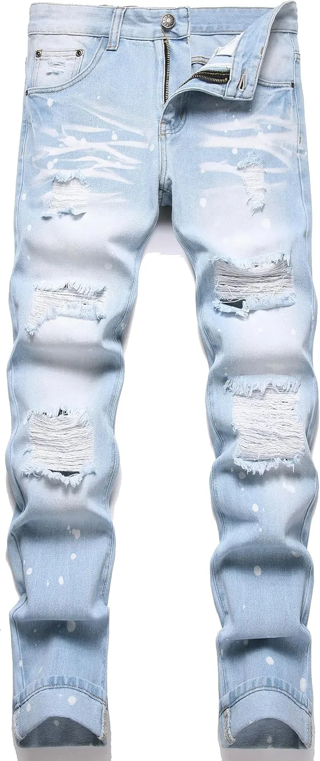 RXXKKK Men's Regular Slim Fit Jeans