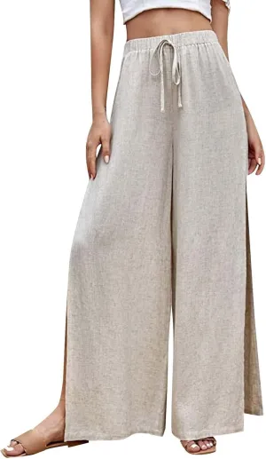s Pants for Women Pants for Women Leg Pants Plus Size Casual Pants Women's Linen Linen Clothes