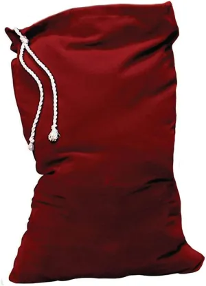 SANTA TOY BAG BURGUNDY VELVET