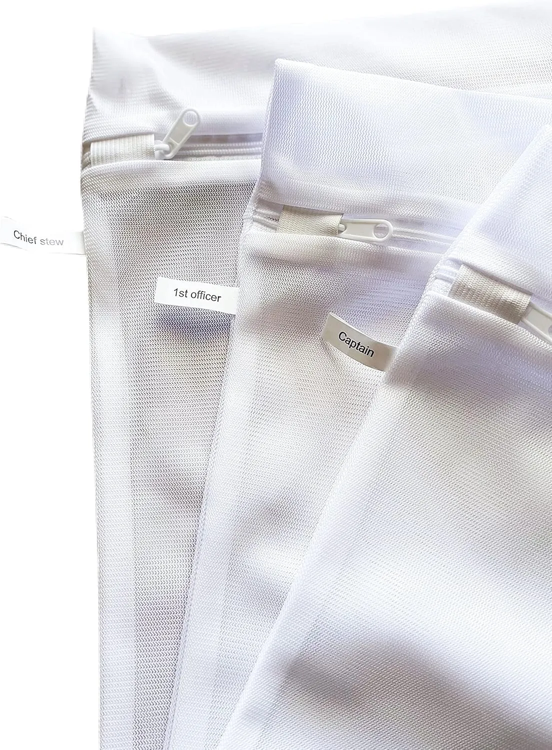 SB - CHIEF ENGINEER - YACHT CREW COTTON LAUNDRY BAGS, YACHT POSITIONS SILK-SCREENED   YACHT POSITION LABELLED MESH LAUNDRY BAG , BIODEGRADABLE