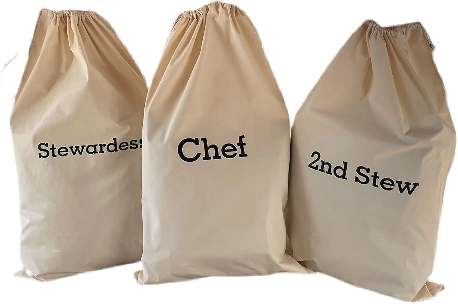 SB - CHIEF ENGINEER - YACHT CREW COTTON LAUNDRY BAGS, YACHT POSITIONS SILK-SCREENED   YACHT POSITION LABELLED MESH LAUNDRY BAG , BIODEGRADABLE