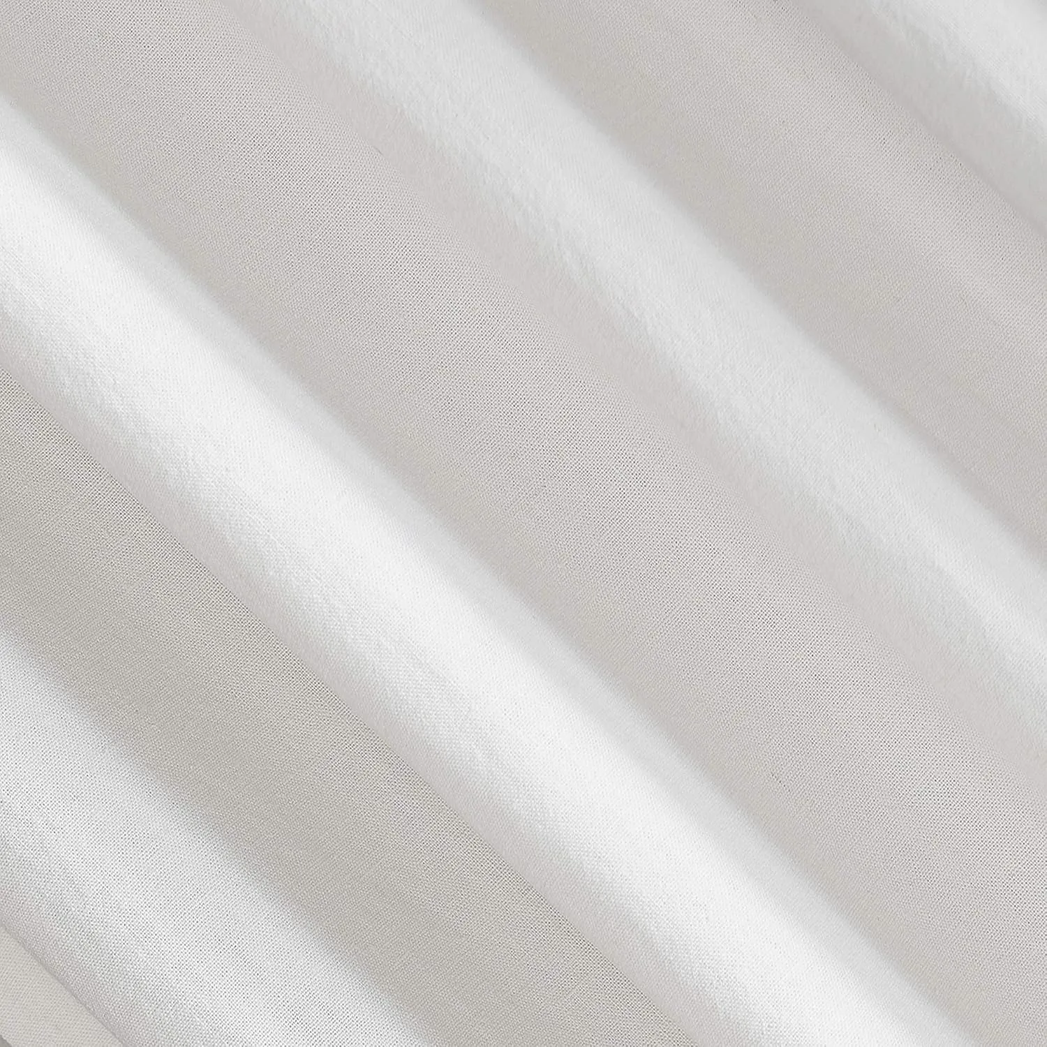 Scott Living Renato Linen Blend Semi-Sheer Back Tab Curtain Panel, 50" x 84", White