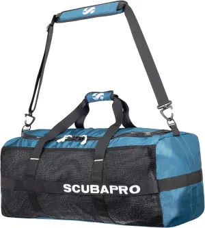 SCUBAPRO Sport 95 Mesh Dive Bag with Double Duffel Straps and Adjustable Shoulder Strap for Scuba Diving Gear, Denim Blue Color Fabric